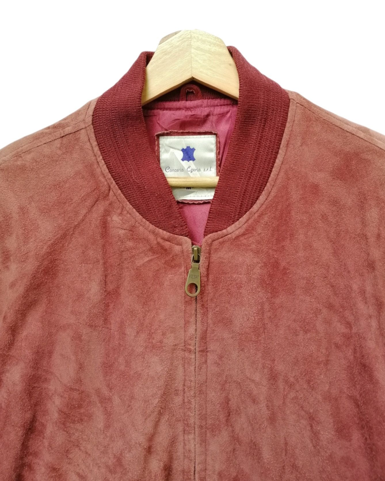 Vintage Vintage Conceria Egeria Goat Leather Bomber Jacket Size US M / EU 48-50 / 2 - 9 Thumbnail