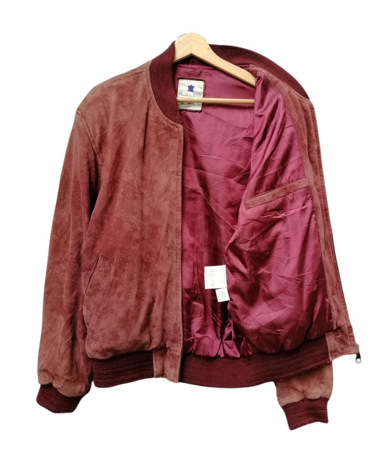 Vintage Vintage Conceria Egeria Goat Leather Bomber Jacket Size US M / EU 48-50 / 2 - 12 Thumbnail
