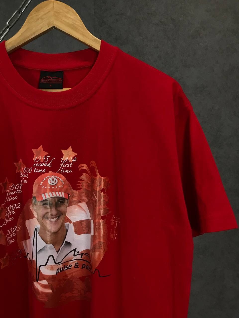 Formula 1 Michael Schumacher racing vintage formula Uno tee Size US L / EU 52-54 / 3 - 2 Thumbnail