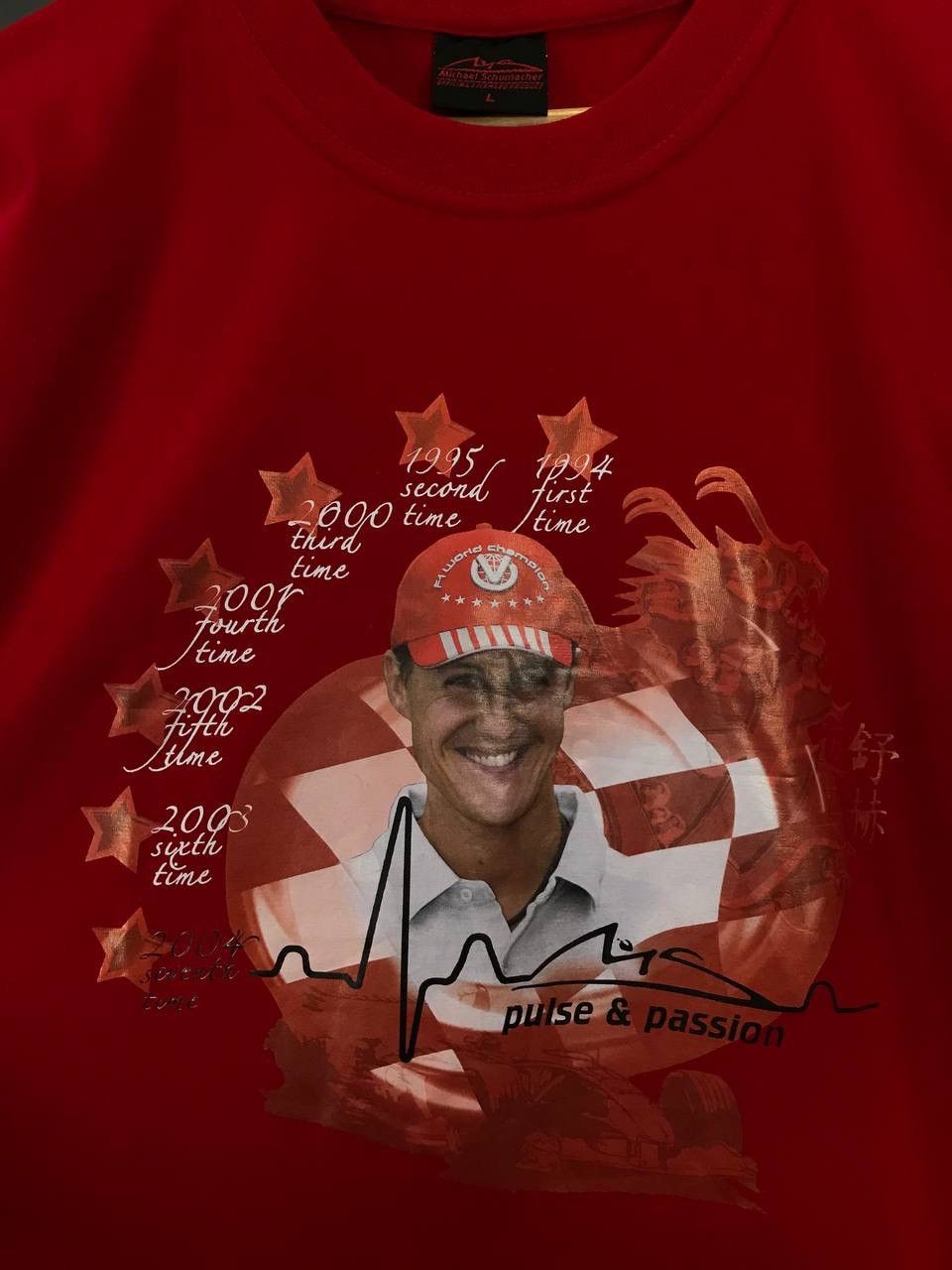 Formula 1 Michael Schumacher racing vintage formula Uno tee Size US L / EU 52-54 / 3 - 3 Thumbnail