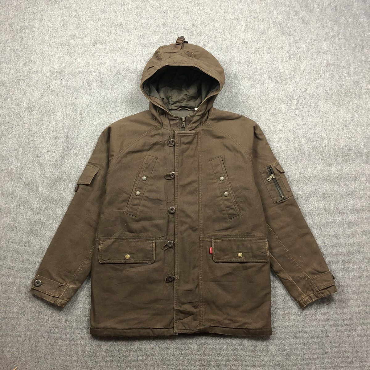 Vintage Levis Military Design Hoodie Jacket