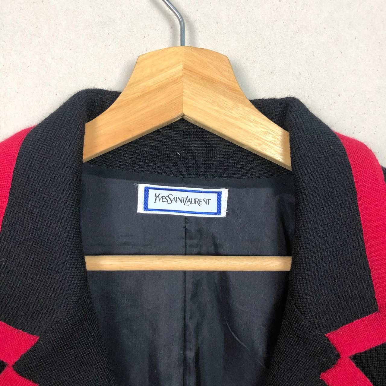 Yves Saint Laurent Yves Saint Laurent Cropped Top Coat YSL Black Pink Jacket Size M / US 6-8 / IT 42-44 - 8 Thumbnail