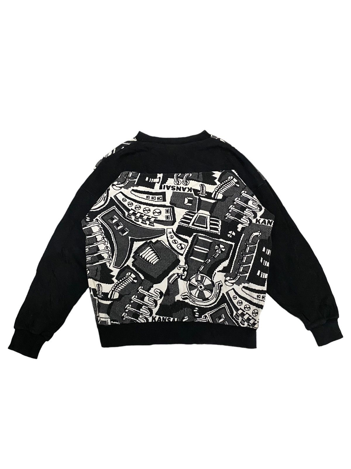 Kansai Yamamoto Vintage Kansai Yamamoto Fullprint Sweatshirt Size US M / EU 48-50 / 2 - 1 Thumbnail
