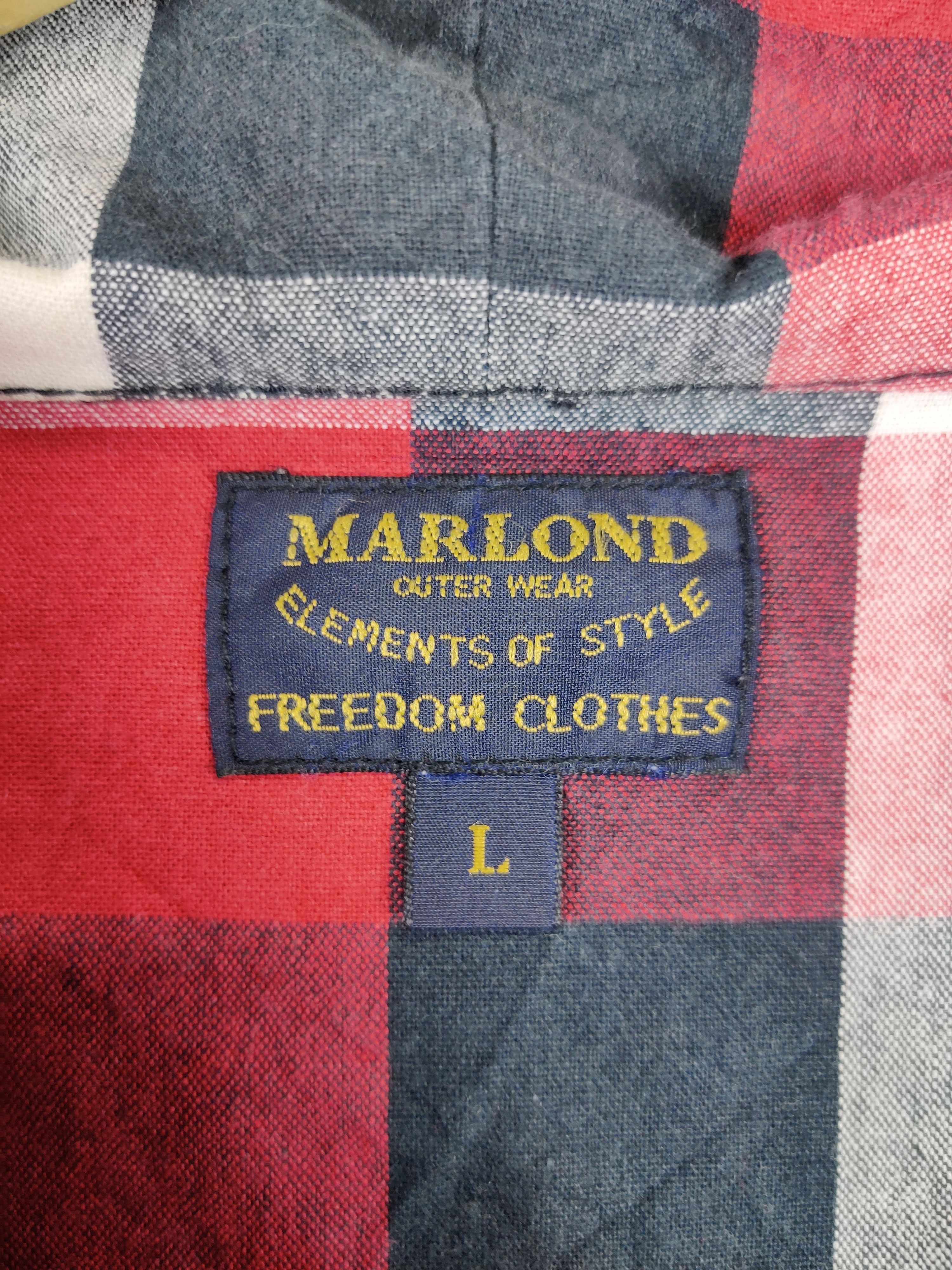 Japanese Brand Vintage Marlond Elements Checkered Hoodie Nice Design Size US L / EU 52-54 / 3 - 8 Thumbnail