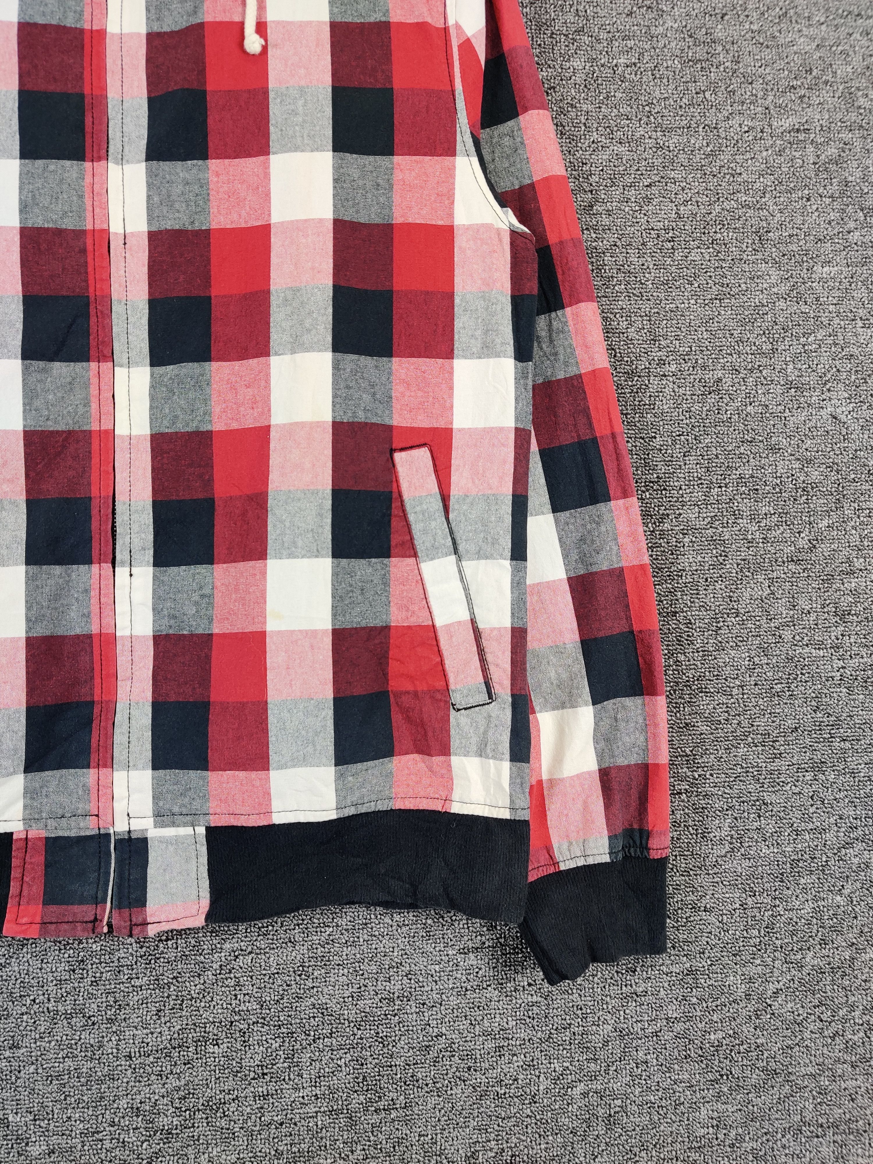 Japanese Brand Vintage Marlond Elements Checkered Hoodie Nice Design Size US L / EU 52-54 / 3 - 3 Thumbnail