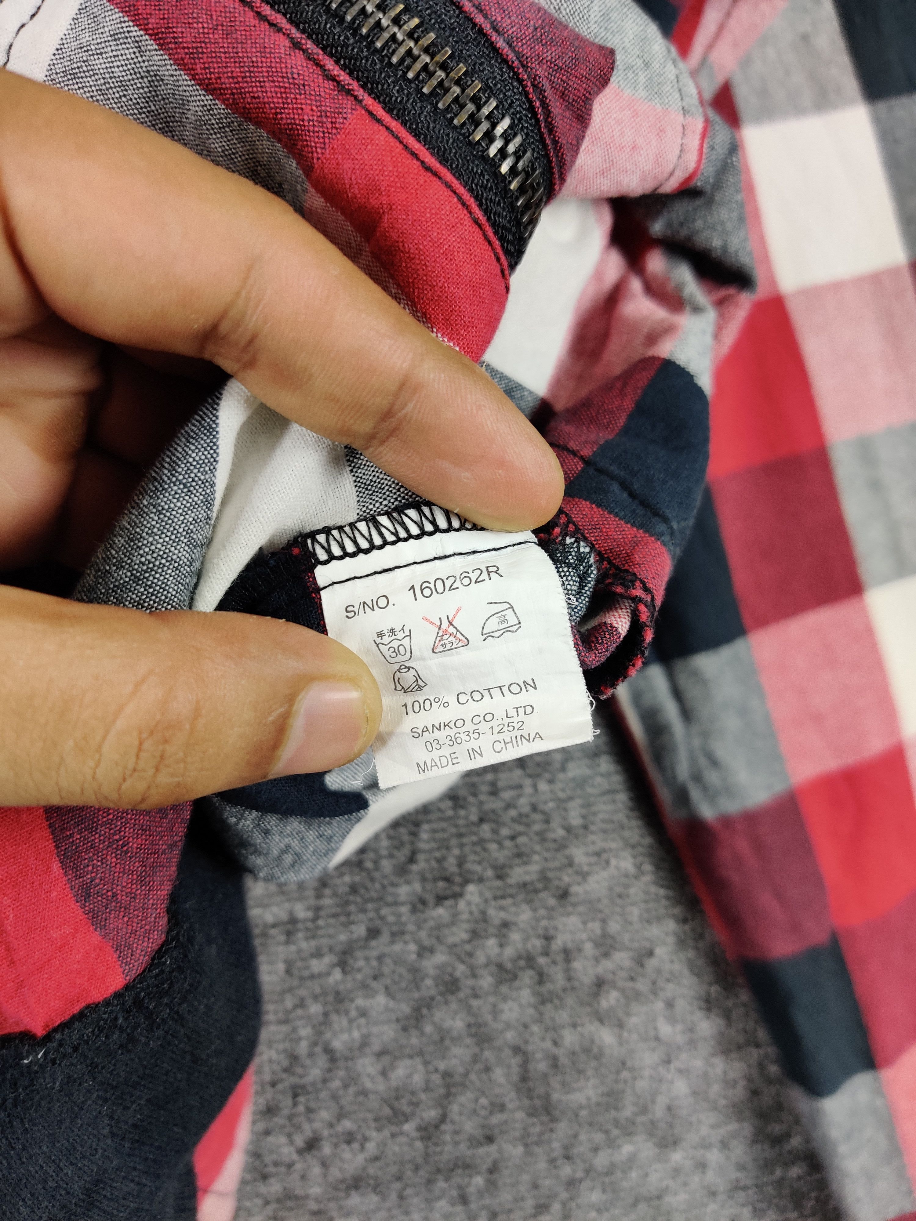Japanese Brand Vintage Marlond Elements Checkered Hoodie Nice Design Size US L / EU 52-54 / 3 - 9 Thumbnail
