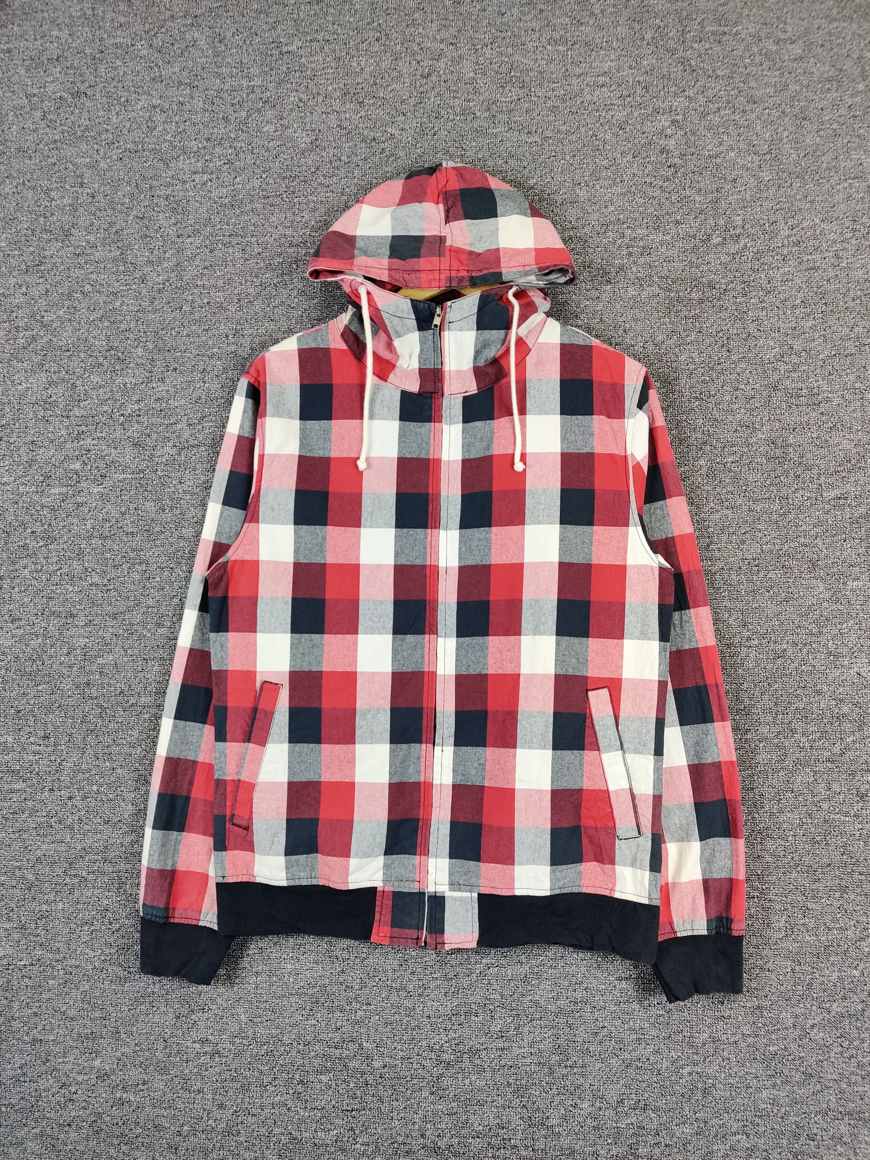 Japanese Brand Vintage Marlond Elements Checkered Hoodie Nice Design Size US L / EU 52-54 / 3 - 2 Thumbnail