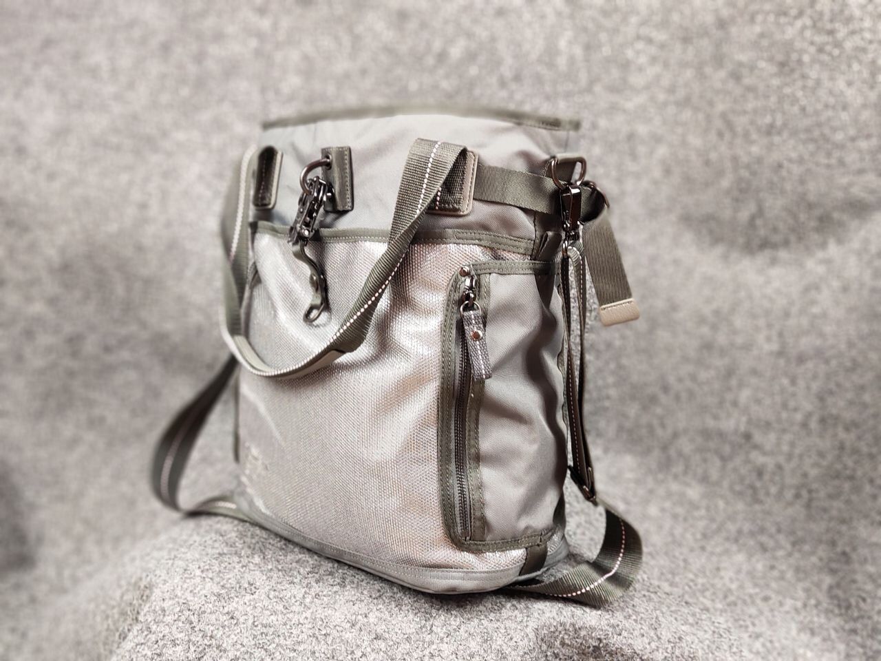 Japanese Brand Rare George Gina & Lucy Fire Frey Bag Silver Shopper Alyx Size ONE SIZE - 13 Thumbnail