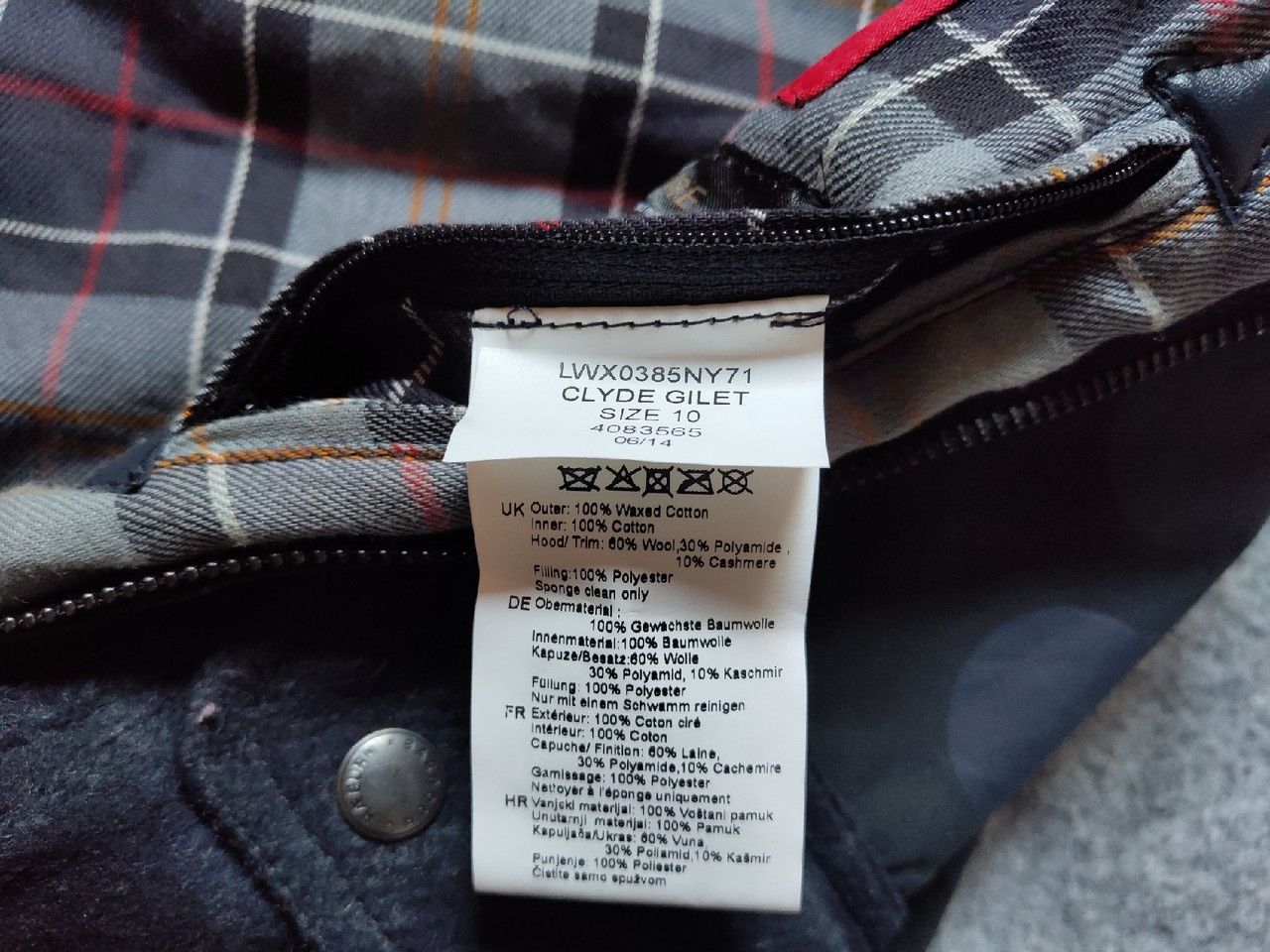 Barbour Barbour x Christopher Raeburn Vest Waxed Cotton Ladies' Size ONE SIZE - 8 Thumbnail