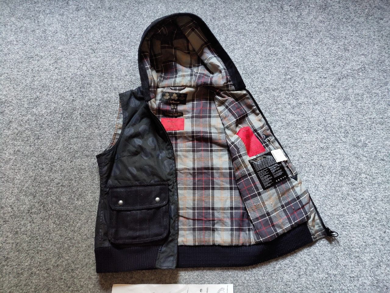 Barbour Barbour x Christopher Raeburn Vest Waxed Cotton Ladies' Size ONE SIZE - 5 Thumbnail