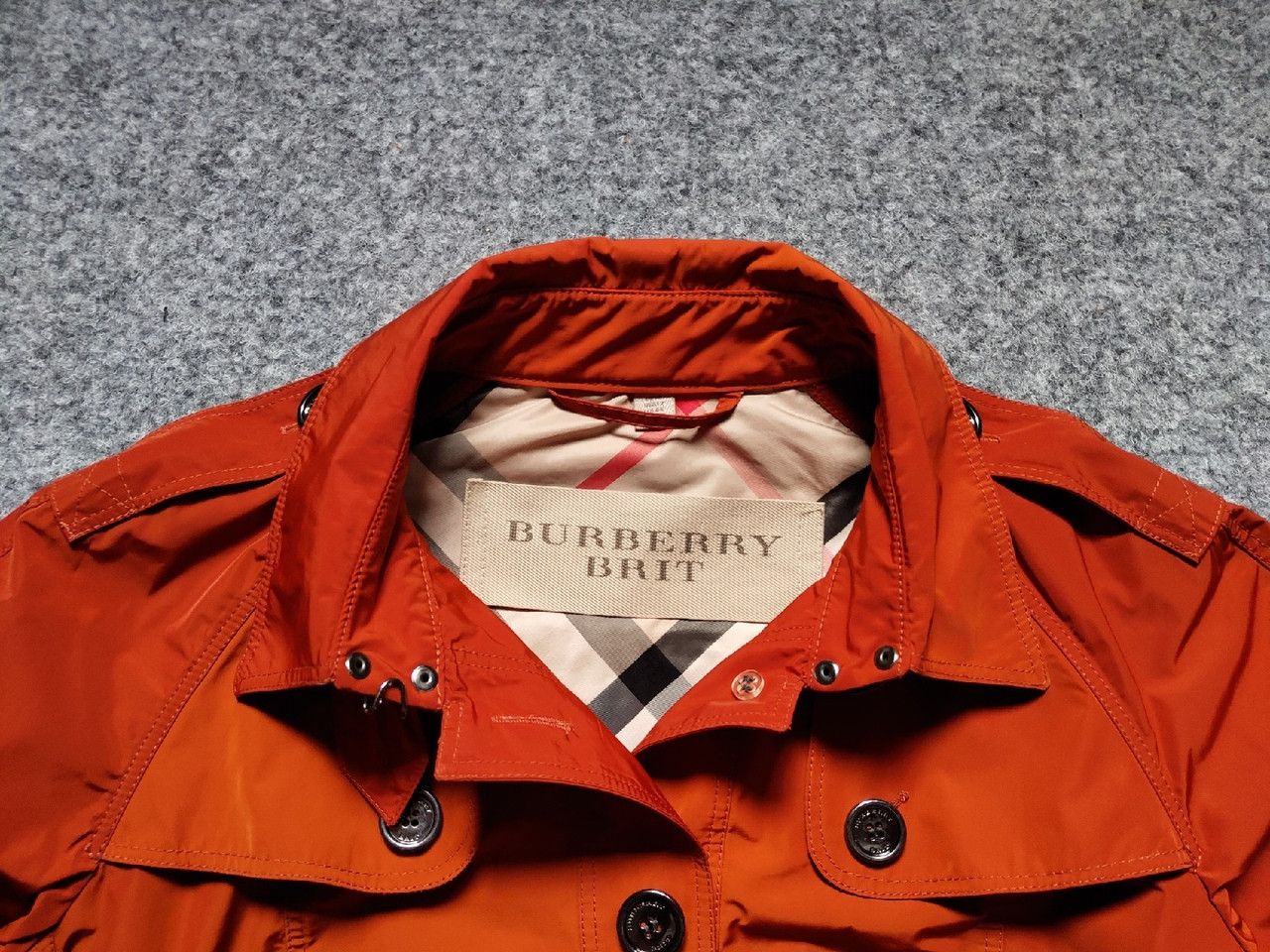 Burberry BURBERRY BRIT Ladies Nylon Trench Coat Nova Check Size ONE SIZE - 2 Thumbnail
