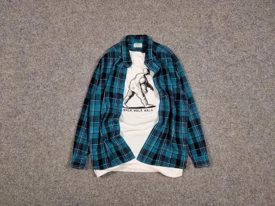 Flannel Vintage Flannel Shirt Travis Scott Style Streetwear Hype Size US L / EU 52-54 / 3 - 1 Thumbnail