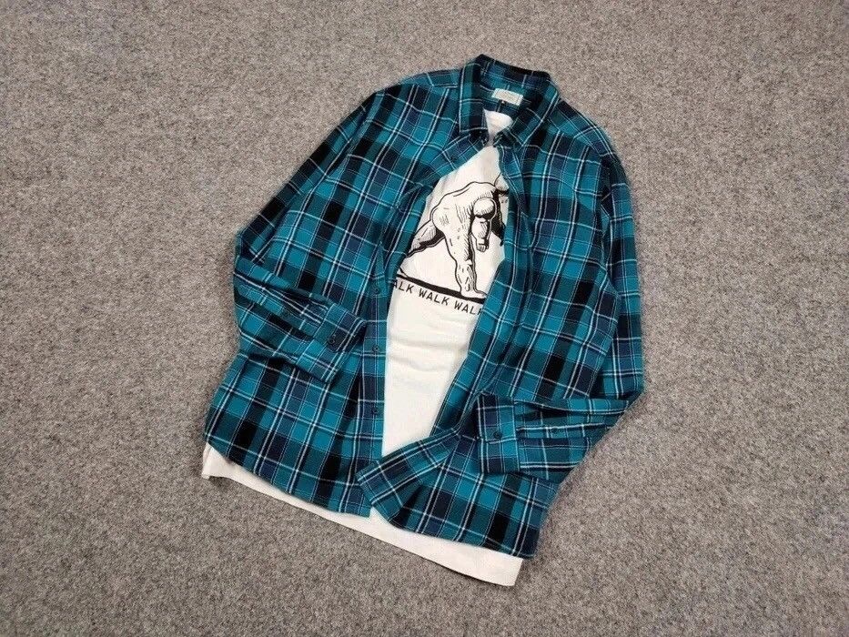 Flannel Vintage Flannel Shirt Travis Scott Style Streetwear Hype Size US L / EU 52-54 / 3 - 10 Thumbnail