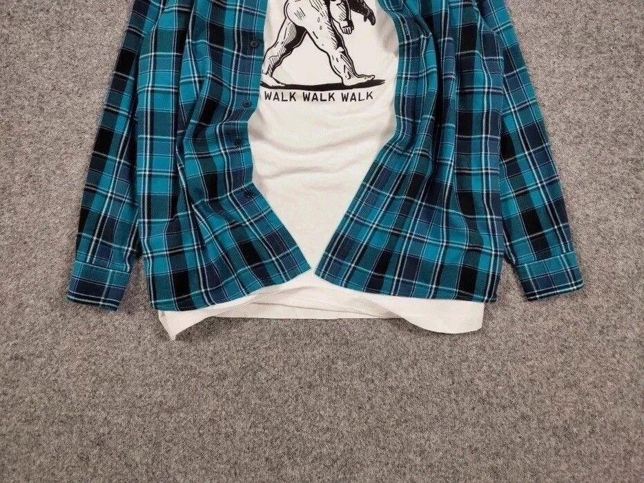 Flannel Vintage Flannel Shirt Travis Scott Style Streetwear Hype Size US L / EU 52-54 / 3 - 14 Thumbnail