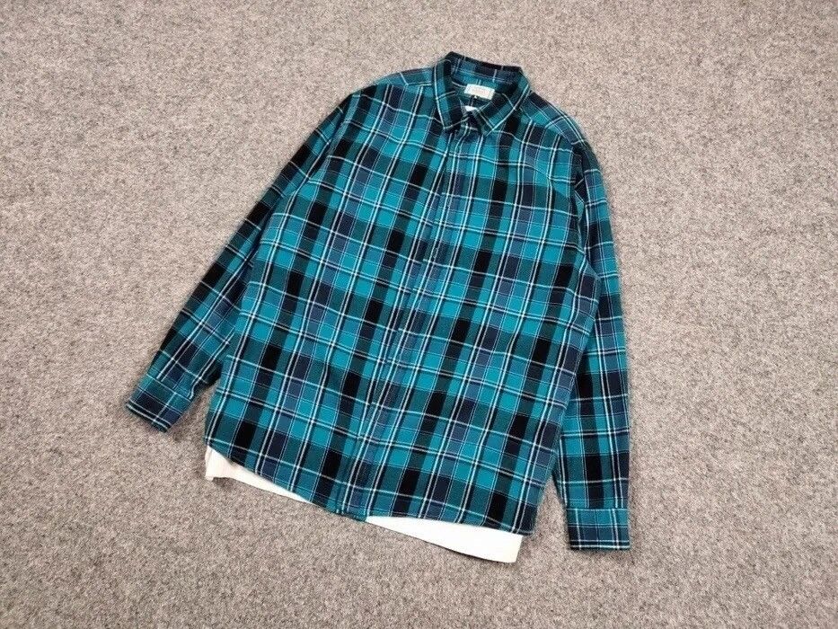 Flannel Vintage Flannel Shirt Travis Scott Style Streetwear Hype Size US L / EU 52-54 / 3 - 12 Thumbnail