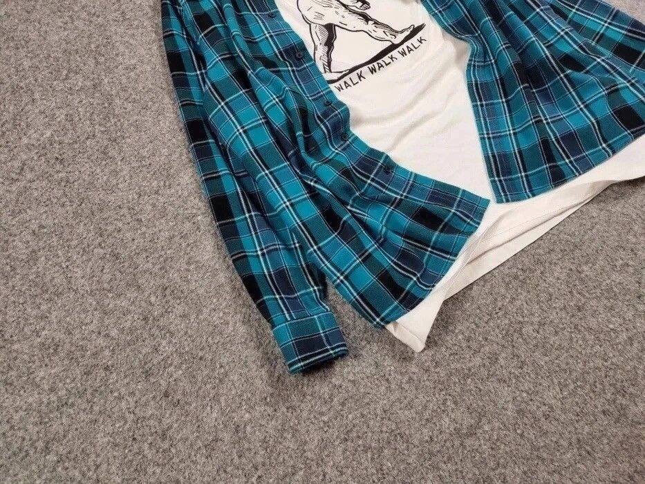 Flannel Vintage Flannel Shirt Travis Scott Style Streetwear Hype Size US L / EU 52-54 / 3 - 7 Thumbnail