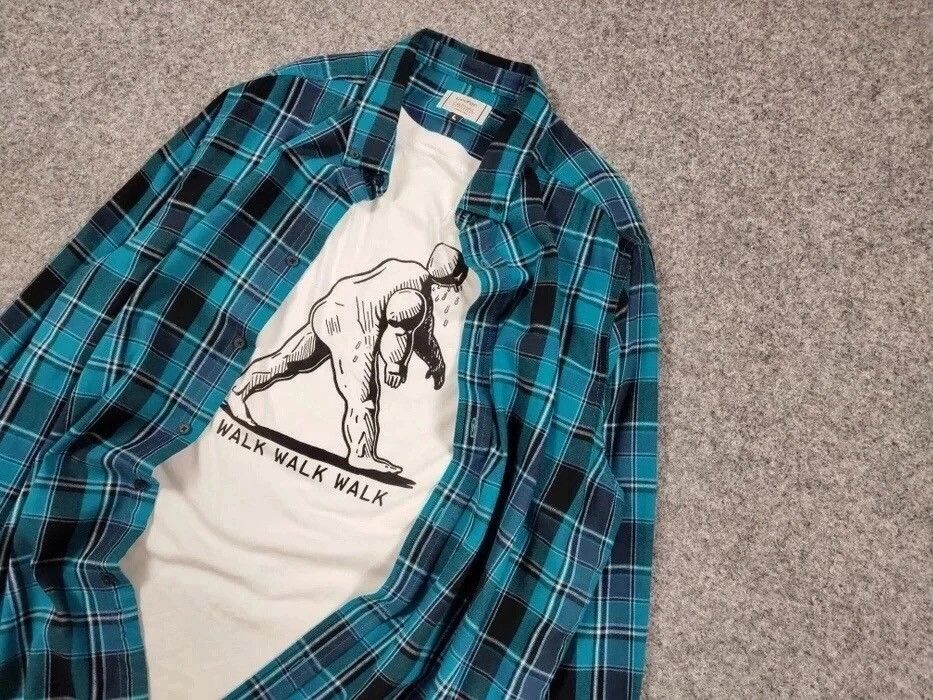 Flannel Vintage Flannel Shirt Travis Scott Style Streetwear Hype Size US L / EU 52-54 / 3 - 4 Thumbnail