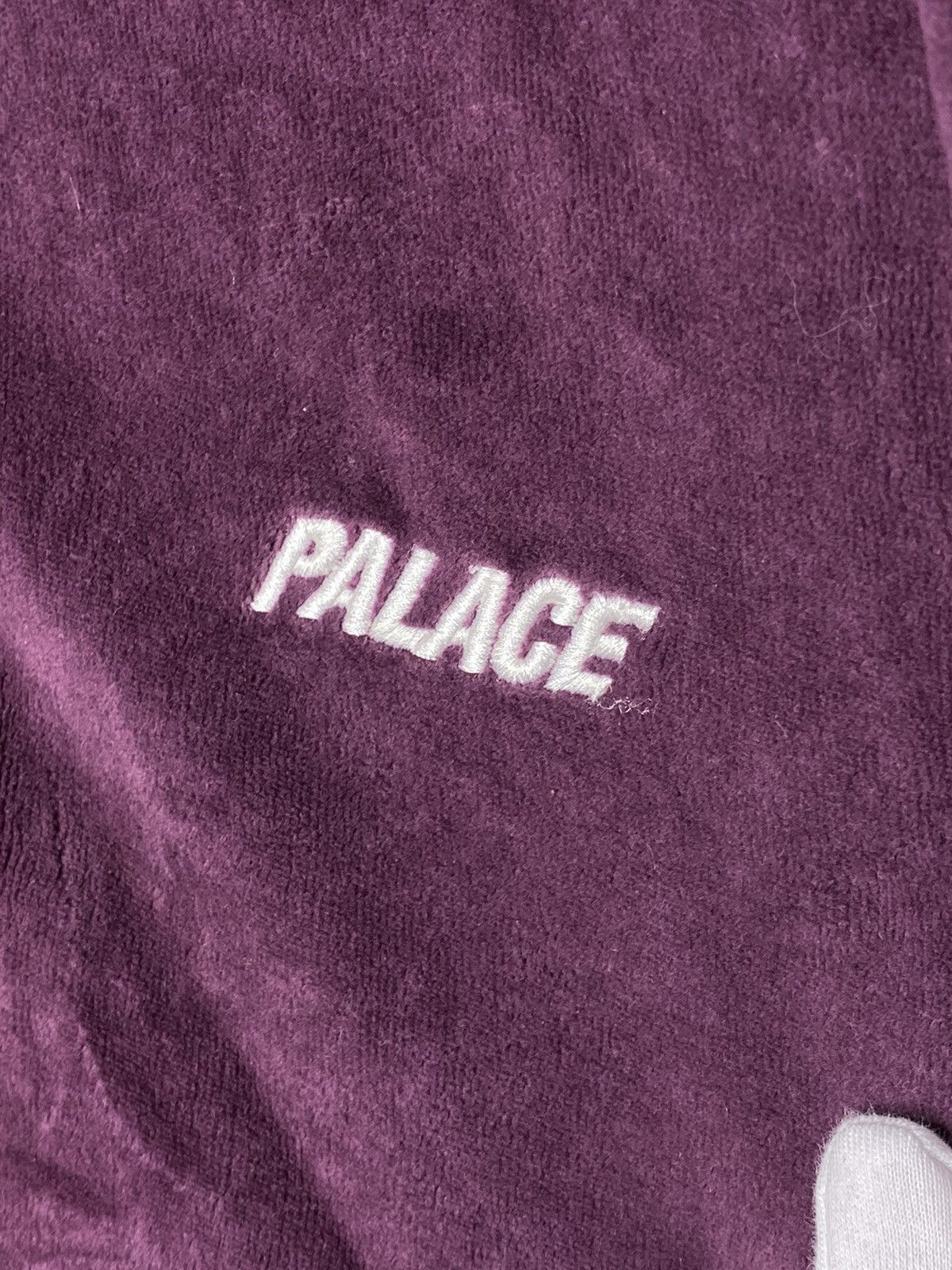 Palace Palace Velour Half Zip Collared Sweatshirt Size US M / EU 48-50 / 2 - 2 Thumbnail