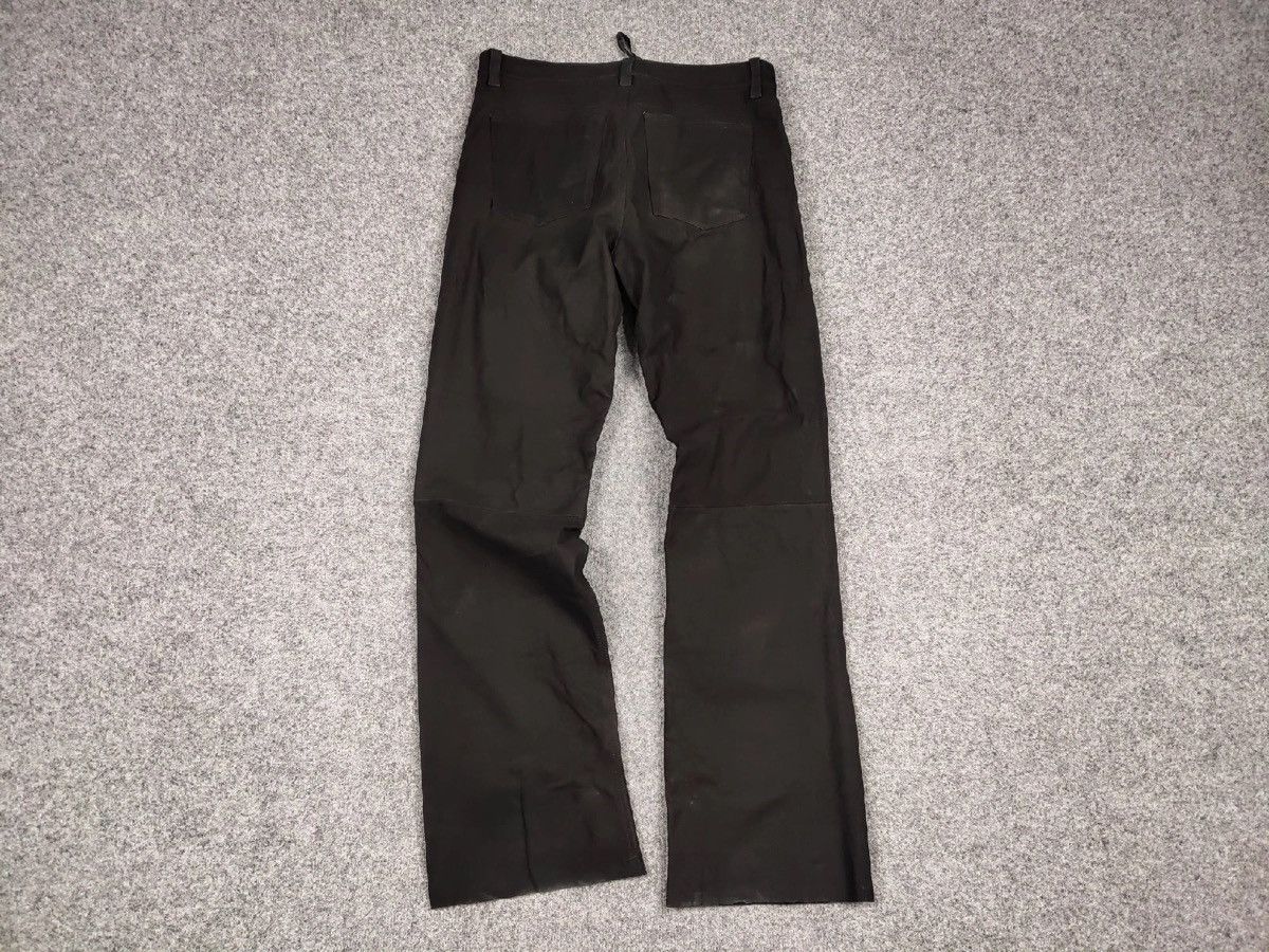 Japanese Brand Vintage Japanese Mens Genuine leather Black Pants Hype Size US 32 / EU 48 - 13 Thumbnail