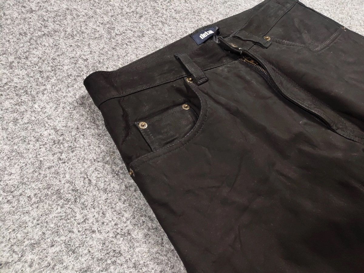 Japanese Brand Vintage Japanese Mens Genuine leather Black Pants Hype Size US 32 / EU 48 - 11 Thumbnail