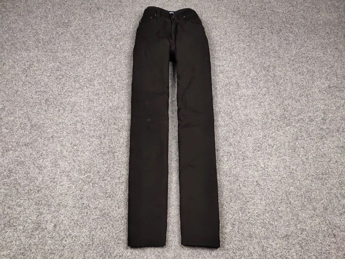 Japanese Brand Vintage Japanese Mens Genuine leather Black Pants Hype Size US 32 / EU 48 - 2 Thumbnail