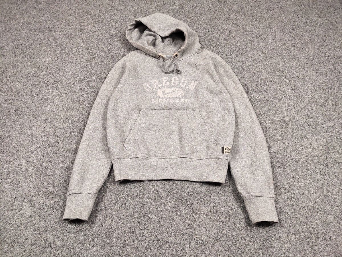 Nike Vintage 90s Nike USA Beaverton Oregon Gray Hoodie Size US S / EU 44-46 / 1 - 2 Thumbnail