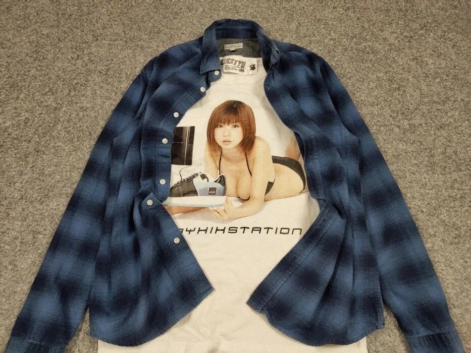 Flannel Vintage Flannel Shirt Checkered Travis Scott Style Size US S / EU 44-46 / 1 - 10 Thumbnail