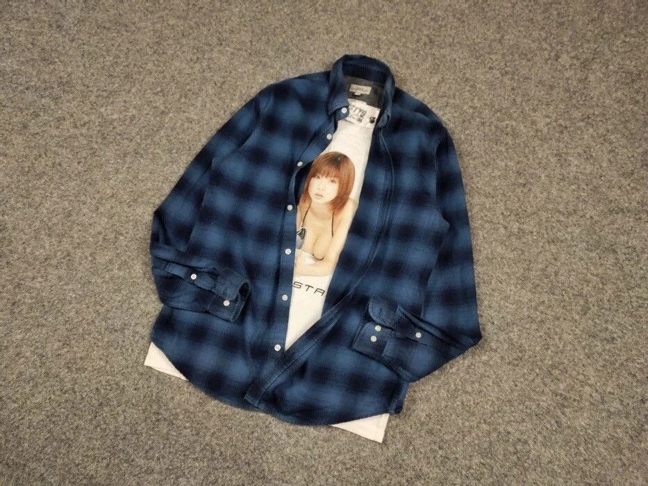 Flannel Vintage Flannel Shirt Checkered Travis Scott Style Size US S / EU 44-46 / 1 - 13 Thumbnail