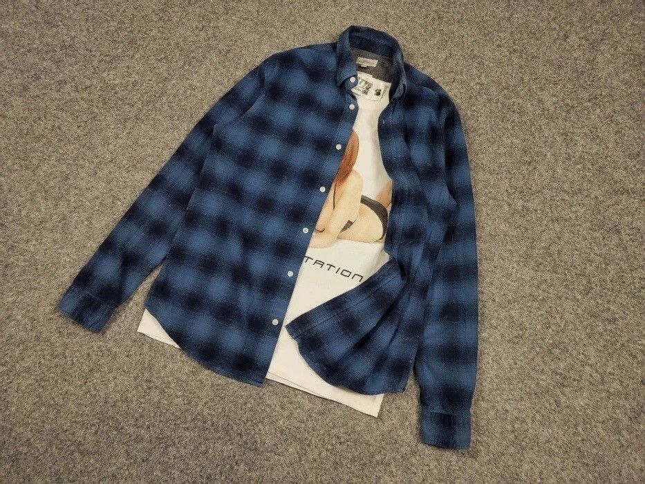 Flannel Vintage Flannel Shirt Checkered Travis Scott Style Size US S / EU 44-46 / 1 - 11 Thumbnail
