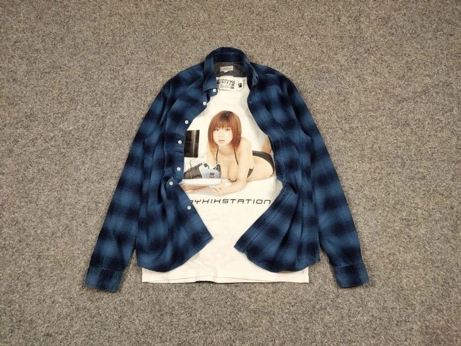 Flannel Vintage Flannel Shirt Checkered Travis Scott Style Size US S / EU 44-46 / 1 - 2 Thumbnail