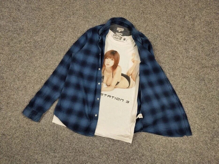 Flannel Vintage Flannel Shirt Checkered Travis Scott Style Size US S / EU 44-46 / 1 - 16 Thumbnail