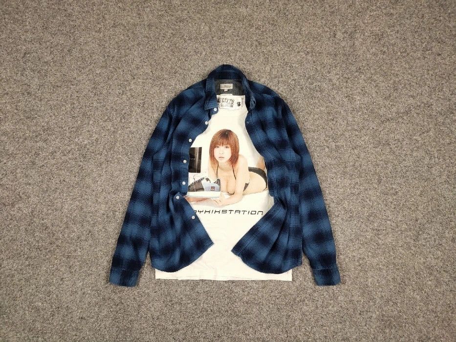 Flannel Vintage Flannel Shirt Checkered Travis Scott Style Size US S / EU 44-46 / 1 - 1 Thumbnail