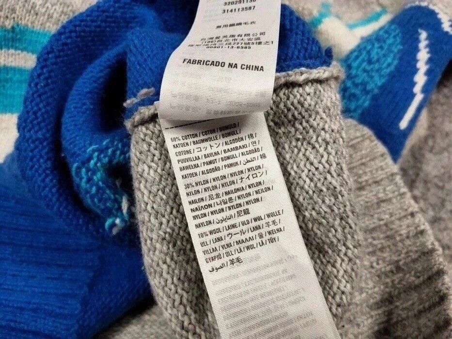 Japanese Brand Vintage Japanese Wave Print Knit Sweater Travis Scott Hype Size US S / EU 44-46 / 1 - 20 Thumbnail