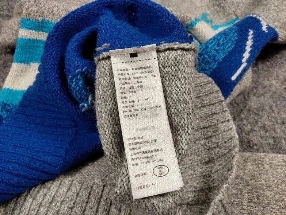 Japanese Brand Vintage Japanese Wave Print Knit Sweater Travis Scott Hype Size US S / EU 44-46 / 1 - 18 Thumbnail