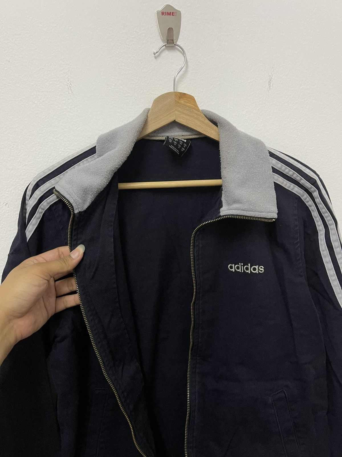 Adidas × Vintage Vintage Adidas Equipment Y2K Spellout Zip Up Jacket Size US M / EU 48-50 / 2 - 4 Thumbnail