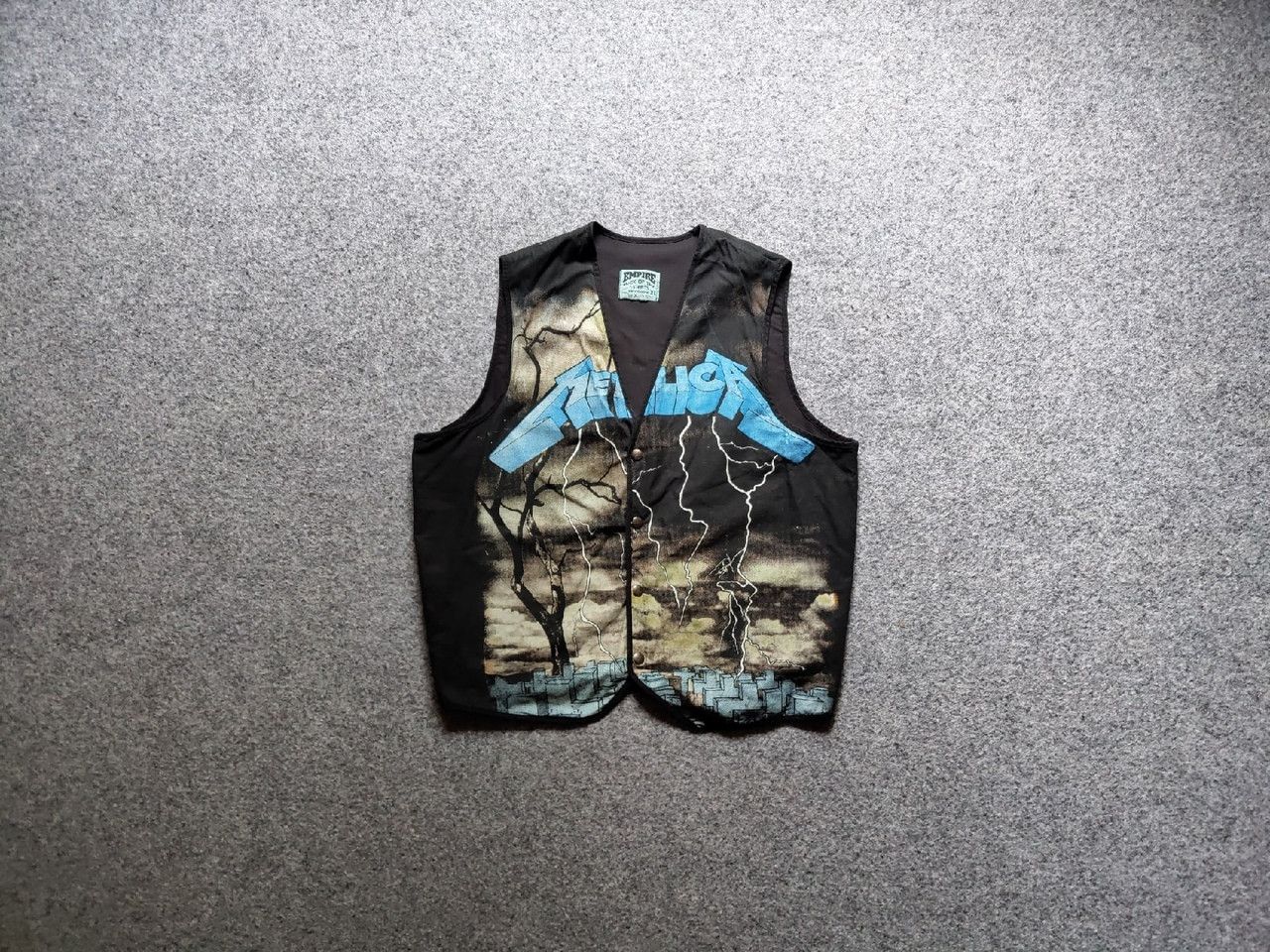 Metallica Ultra Rare Vintage Metallica empire vest 90 100% Cotton Size US XL / EU 56 / 4 - 1 Thumbnail