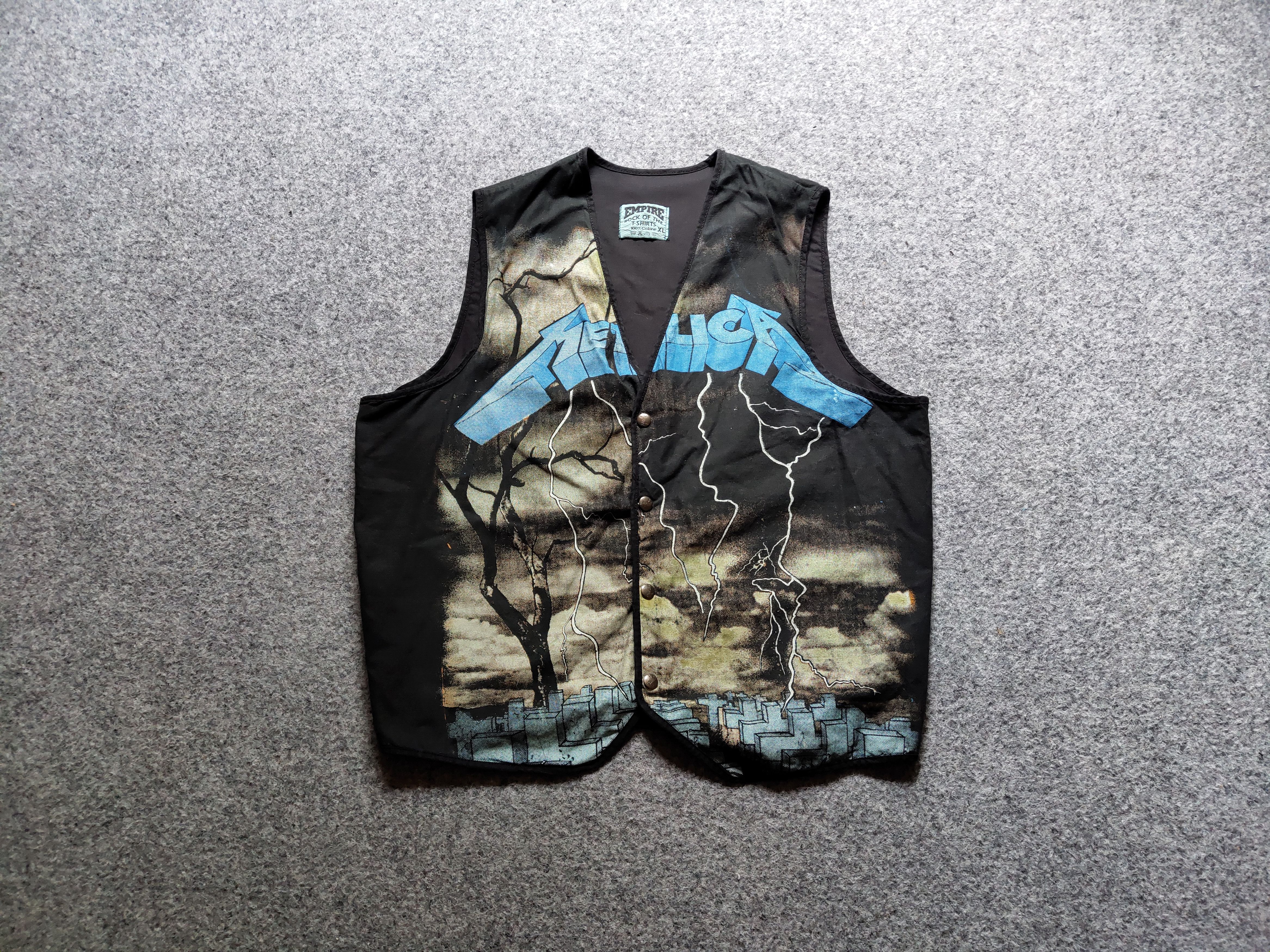 Metallica Ultra Rare Vintage Metallica empire vest 90 100% Cotton Size US XL / EU 56 / 4 - 2 Thumbnail
