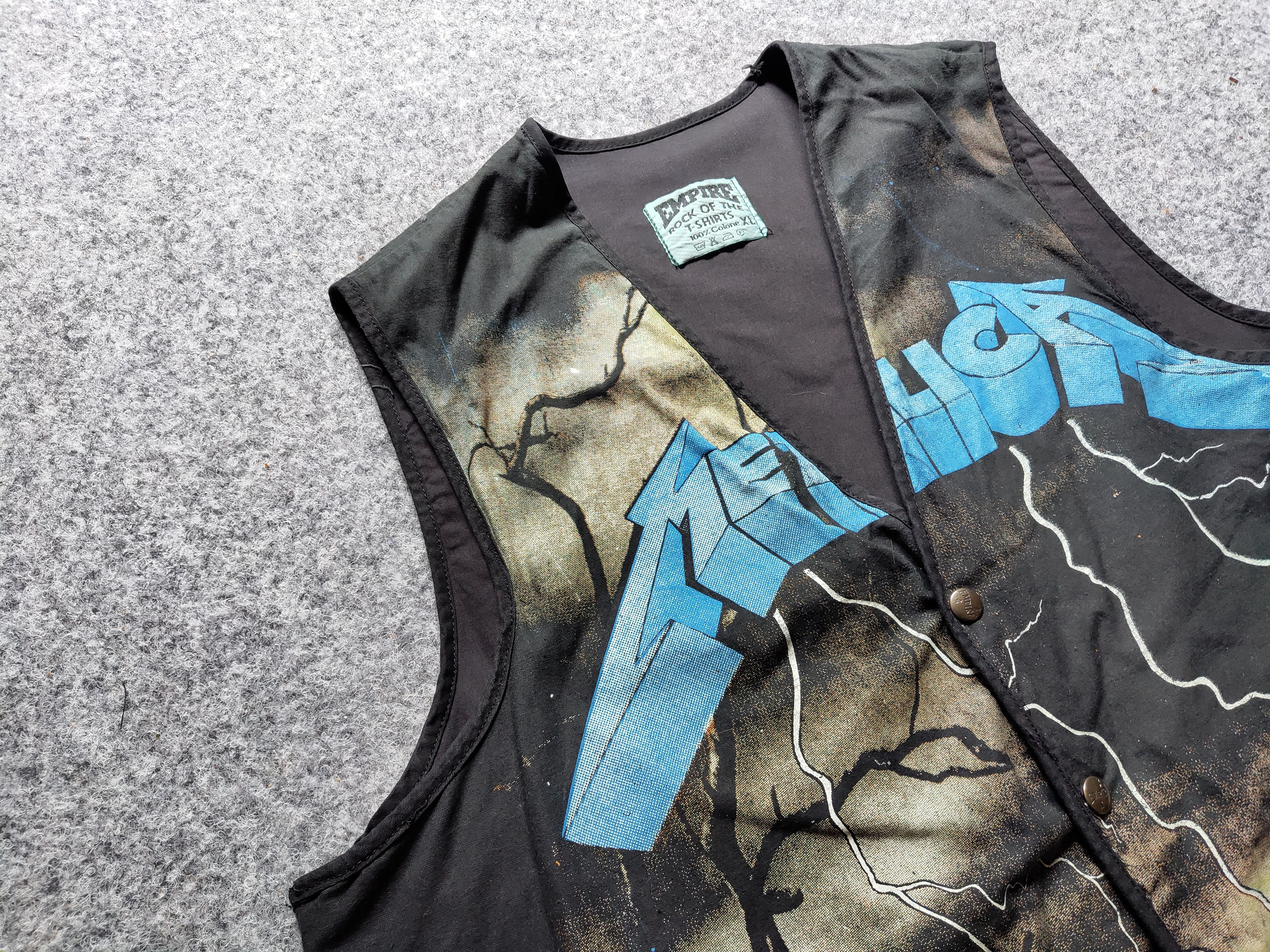 Metallica Ultra Rare Vintage Metallica empire vest 90 100% Cotton Size US XL / EU 56 / 4 - 5 Thumbnail