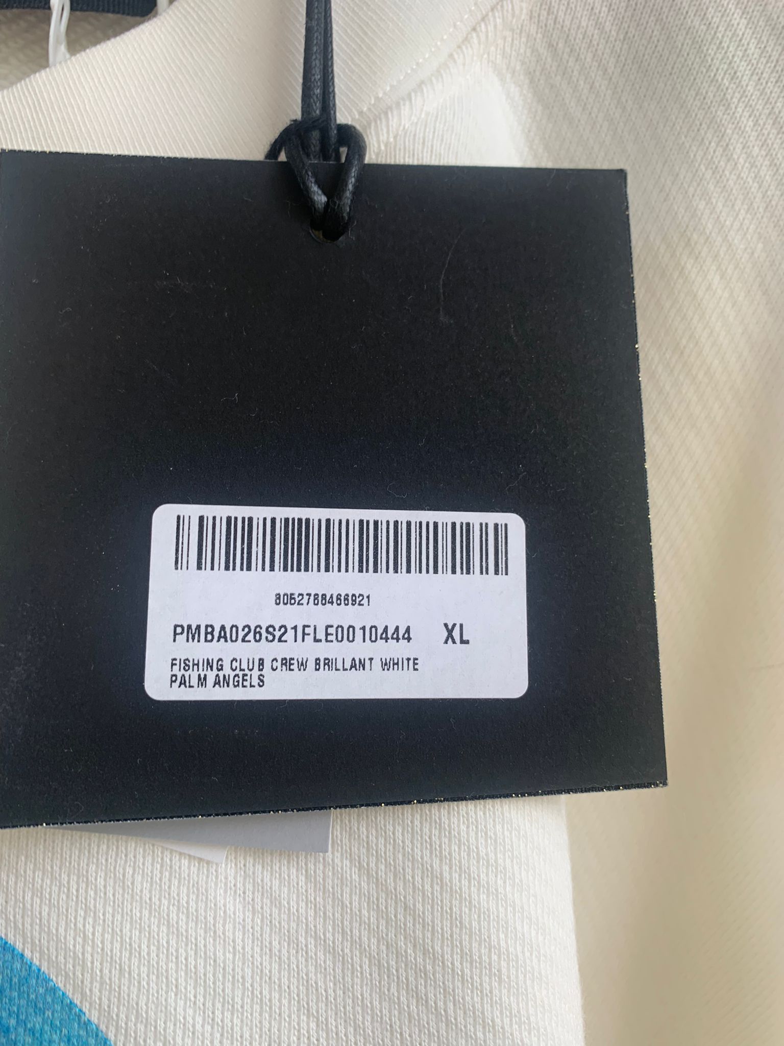 Palm Angels Fishing Crewneck in Brilliant White Size US XL / EU 56 / 4 - 10 Thumbnail