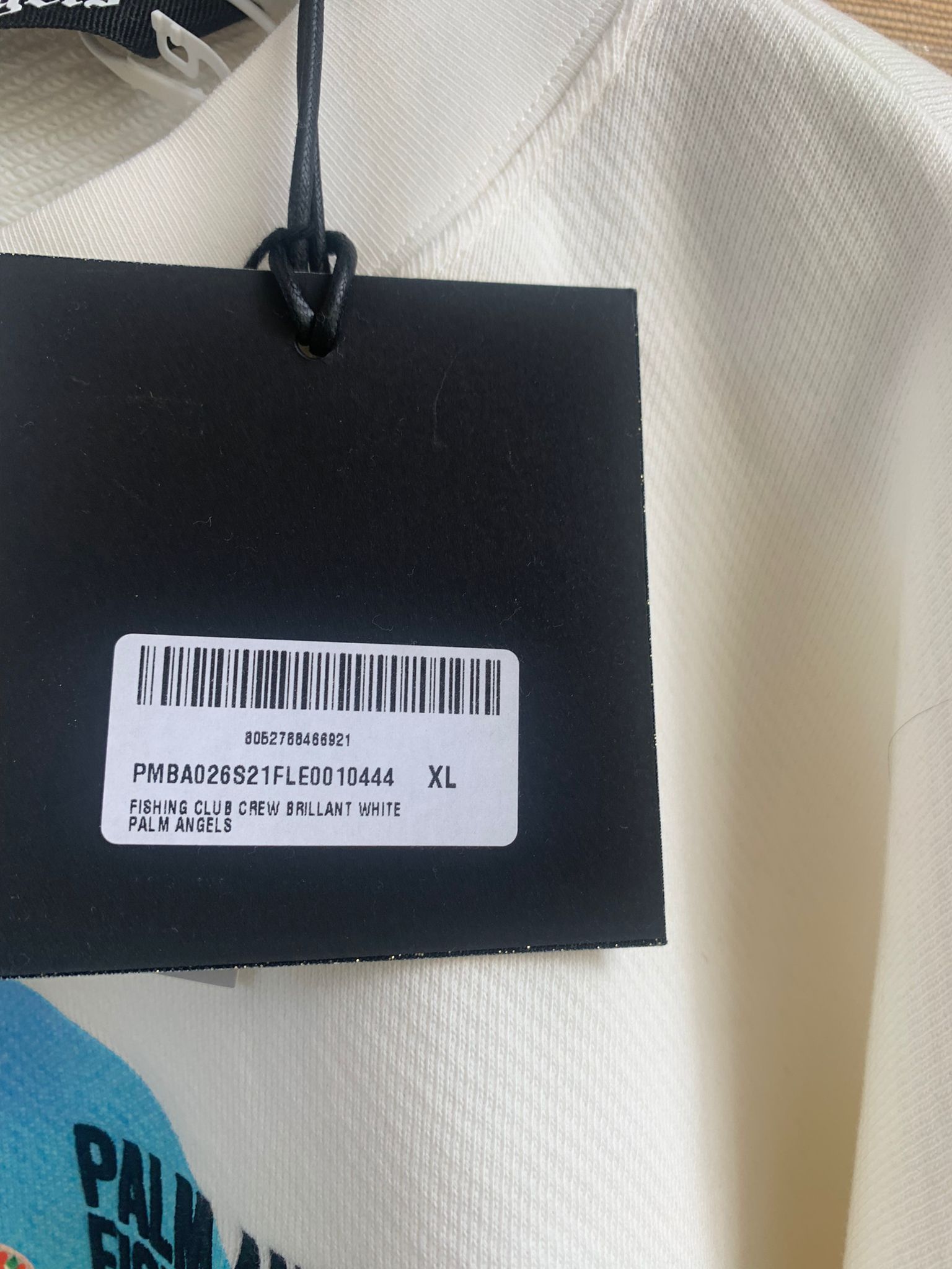 Palm Angels Fishing Crewneck in Brilliant White Size US XL / EU 56 / 4 - 9 Thumbnail