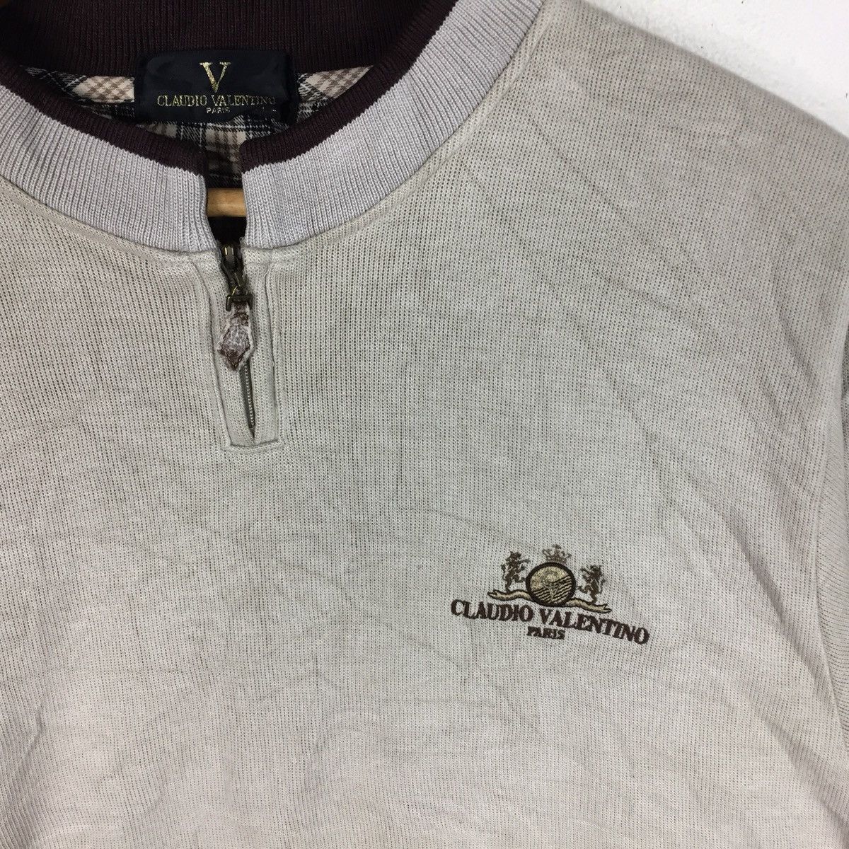 Vintage CLAUDIO VALENTINO PARIS SWEATSHIRT Size US L / EU 52-54 / 3 - 2 Thumbnail