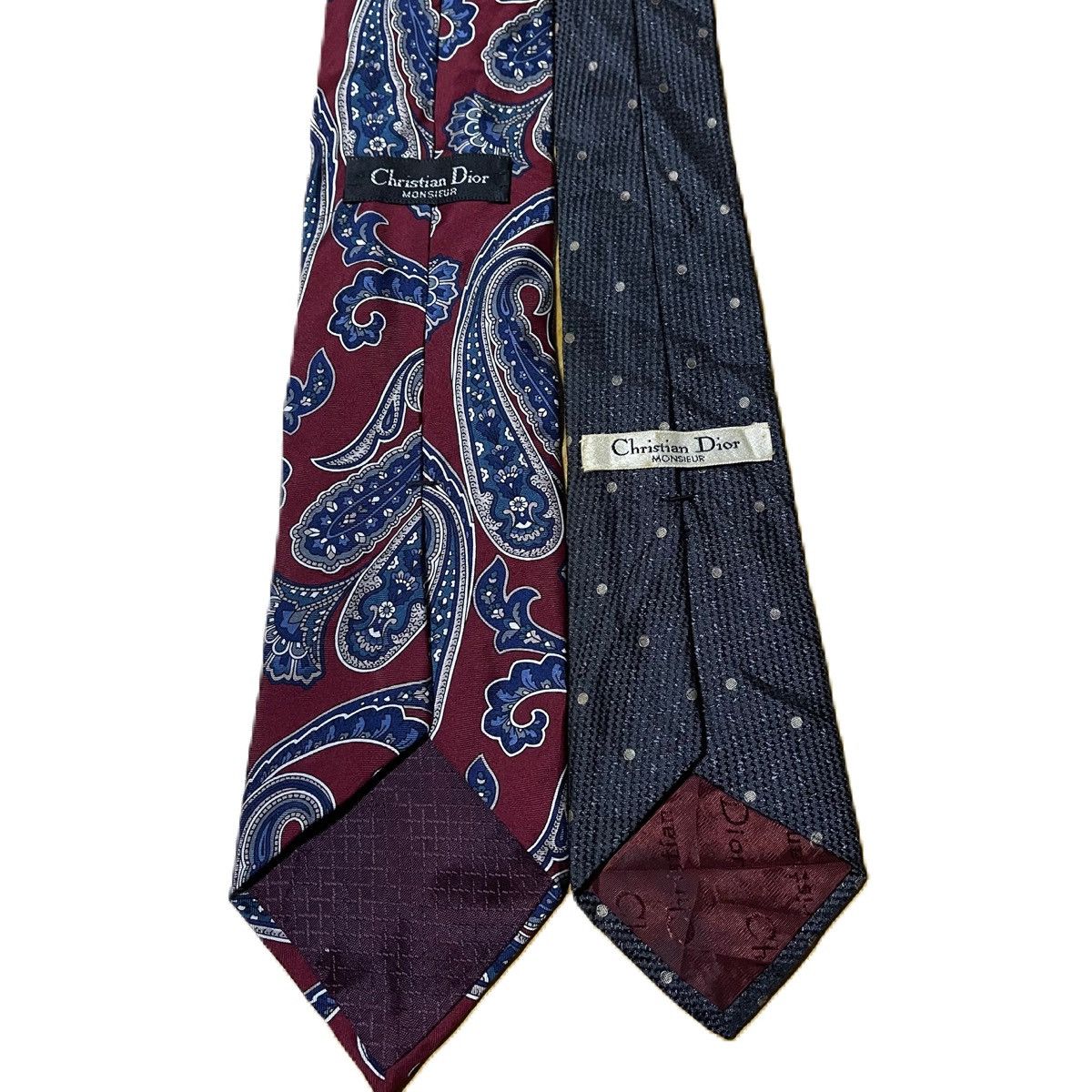Christian Dior Monsieur Lot of 2 CHRISTIAN DIOR MONSIEUR tie necktie Size ONE SIZE - 4 Thumbnail
