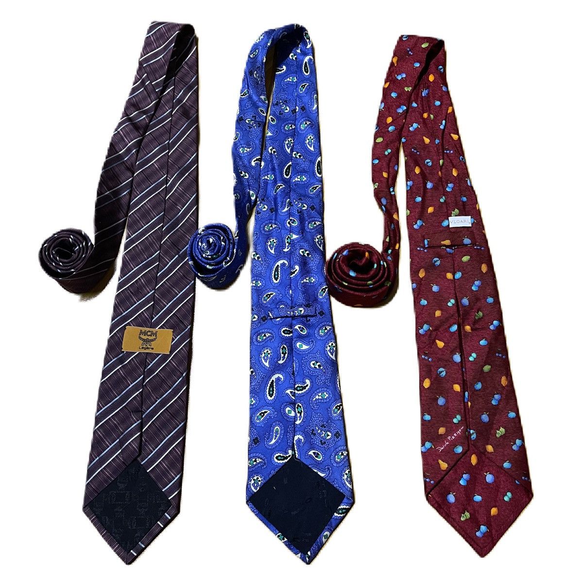 Bvlgari Lot of 3 MCM BVLGARI ETRO MILANO tie necktie Size ONE SIZE - 1 Thumbnail