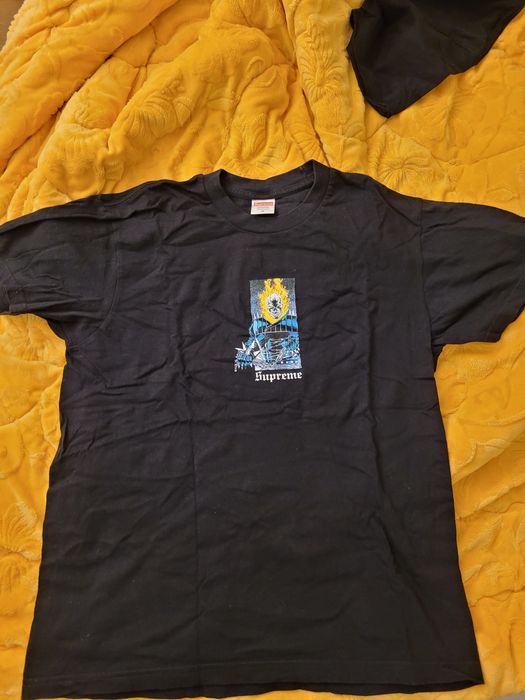 Supreme ghost shop rider tee black