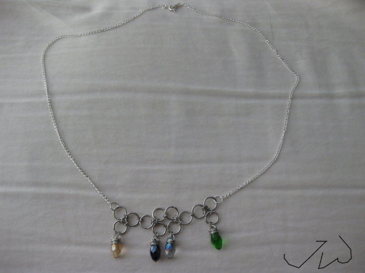 Handmade × Jewelry Crystal Beads Chain Necklace Size ONE SIZE - 1 Thumbnail