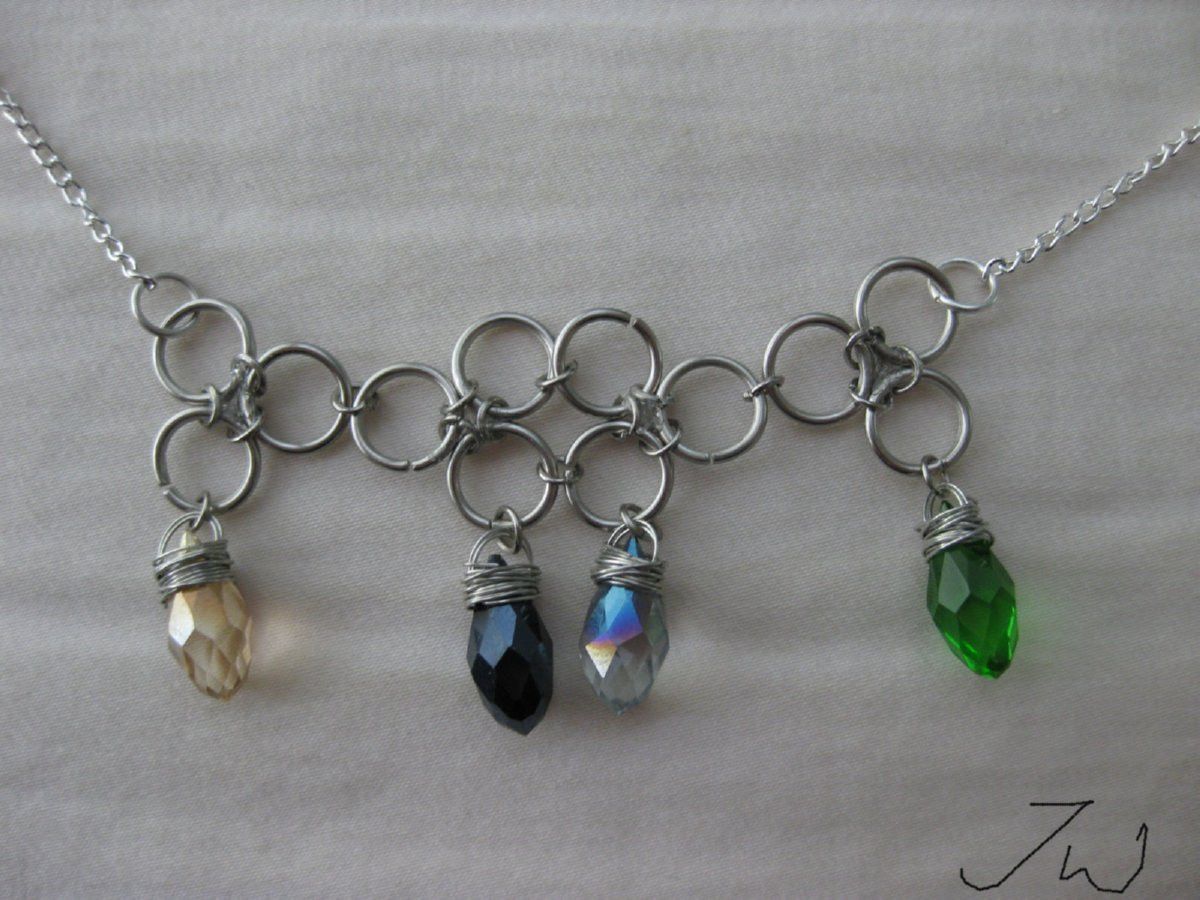 Handmade × Jewelry Crystal Beads Chain Necklace Size ONE SIZE - 3 Thumbnail
