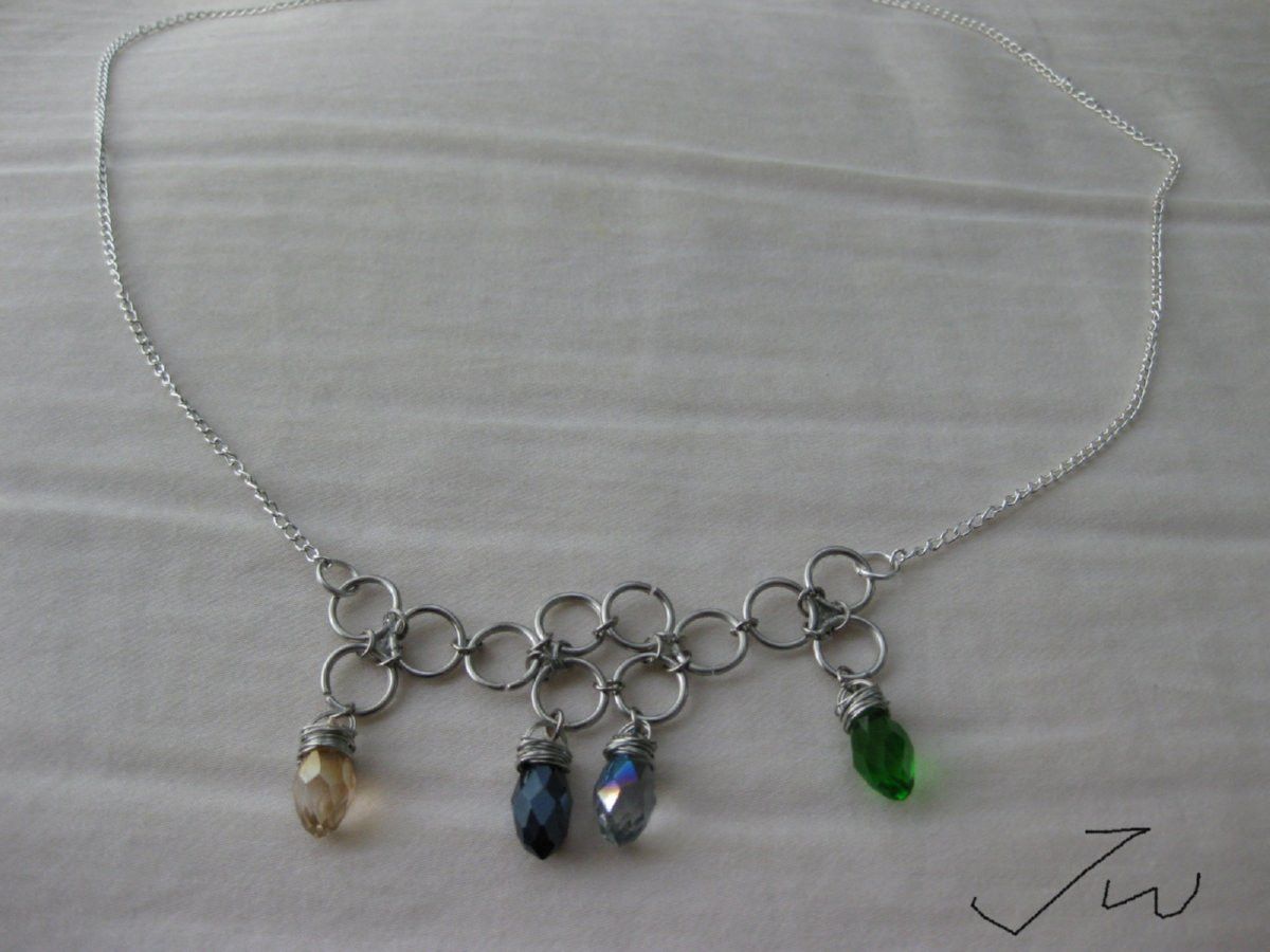Handmade × Jewelry Crystal Beads Chain Necklace Size ONE SIZE - 2 Thumbnail