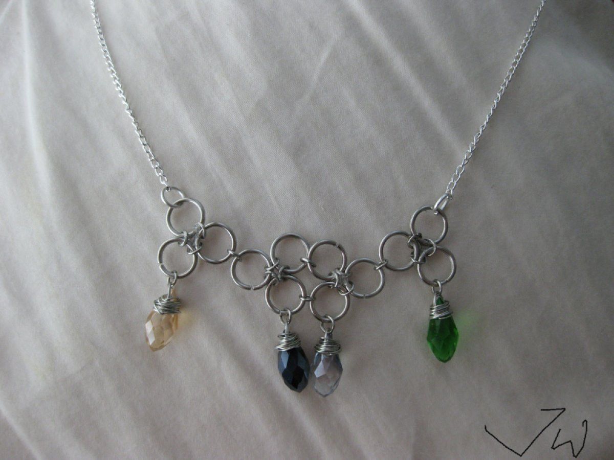 Handmade × Jewelry Crystal Beads Chain Necklace Size ONE SIZE - 4 Thumbnail