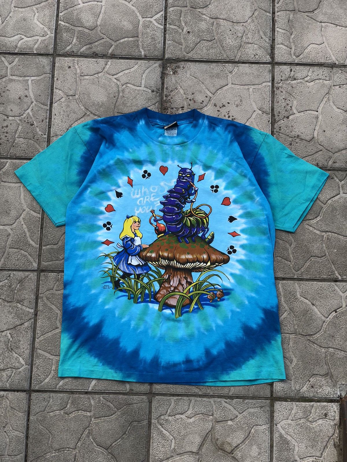 Vintage Vintage Liquid Blue Brian Fox Alice In Wonderland tshirt | Grailed