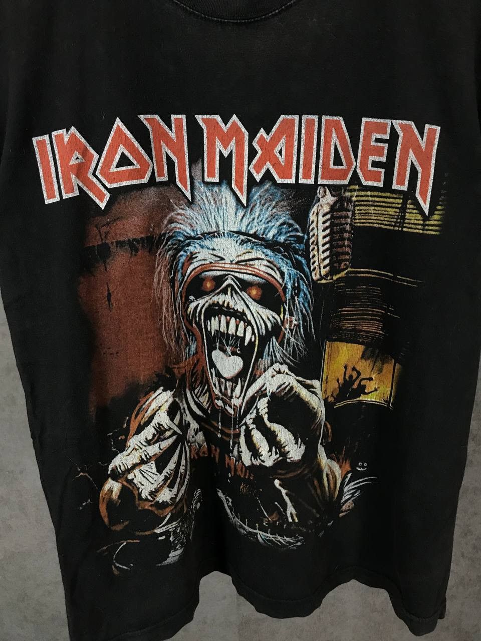 Band Tees × Iron Maiden × Vintage Iron Maiden vintage rock band overprinted tee Size US S / EU 44-46 / 1 - 3 Thumbnail
